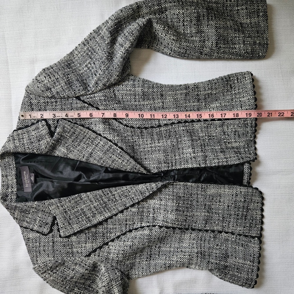 Liz Claiborne Suit Set Womens 6P Tweed Blazer Shell 2 Piece Office Business - Picture 14 of 14